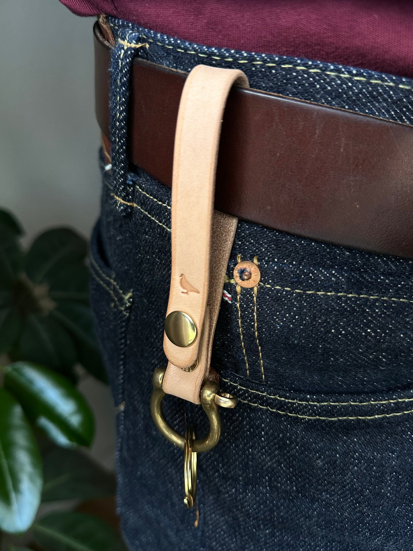 Japanese Brass Shackle Keychain