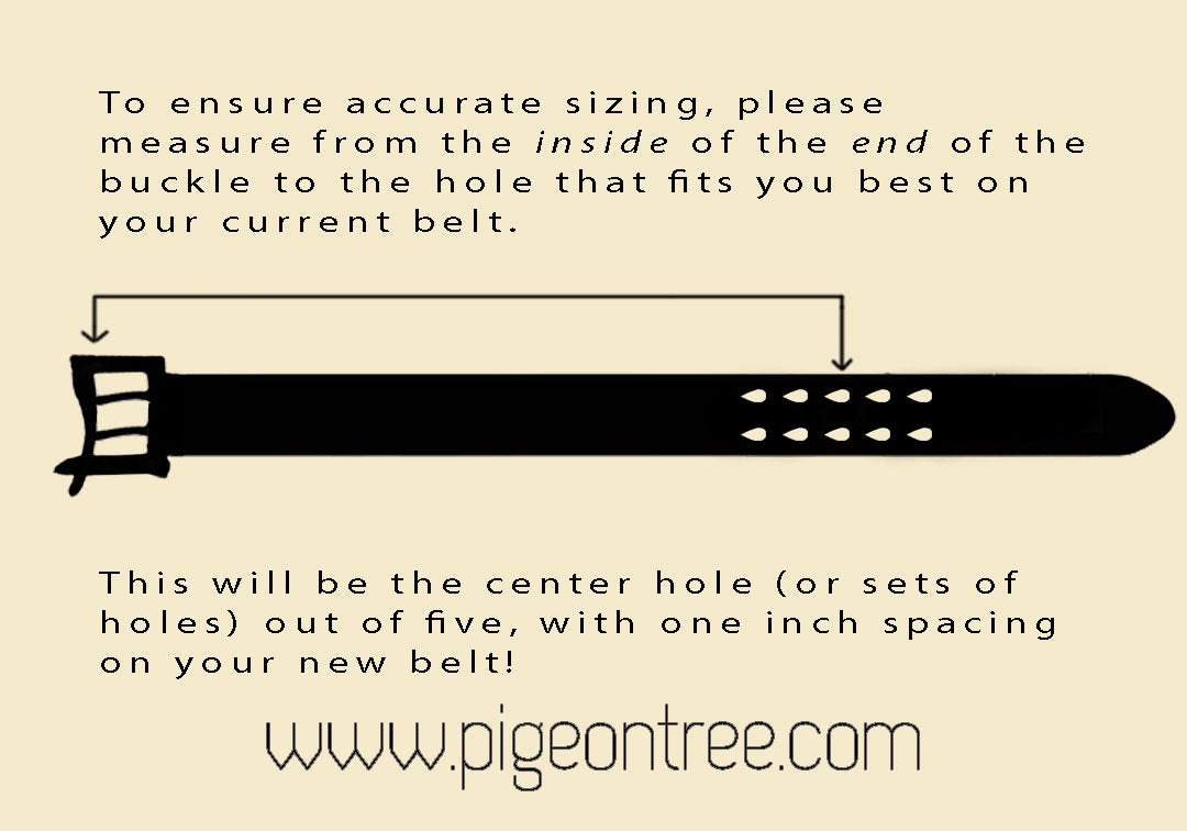 Pigeon Tree Belt Starter Pack- Black & Vegtan