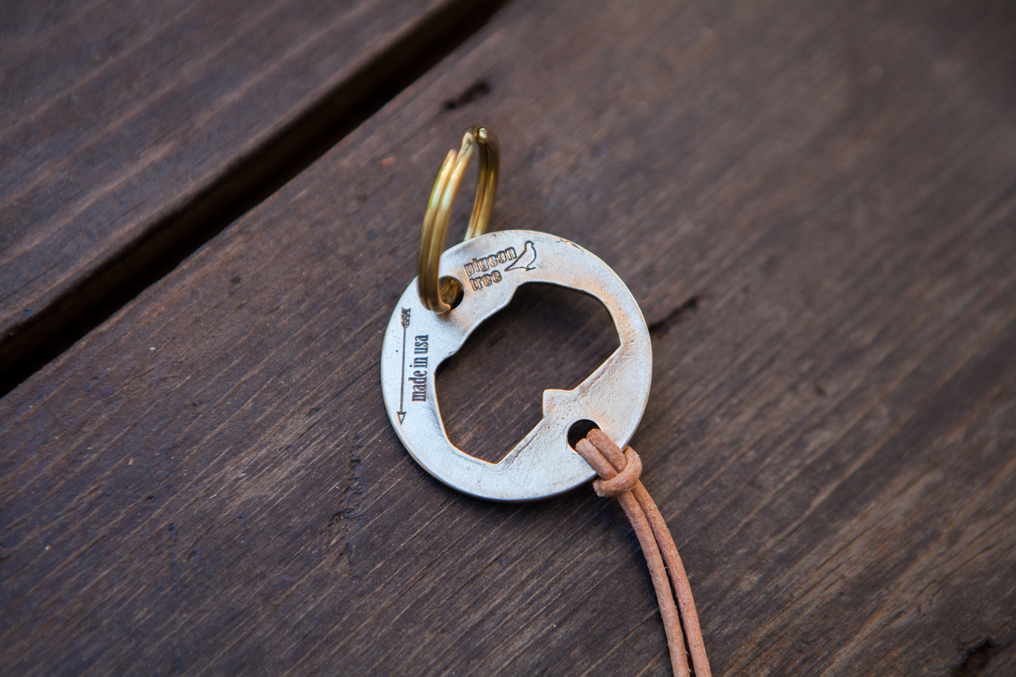 Recycled Brass Bottle Opener Keychain Version 2.0 - Cast in Los Angeles