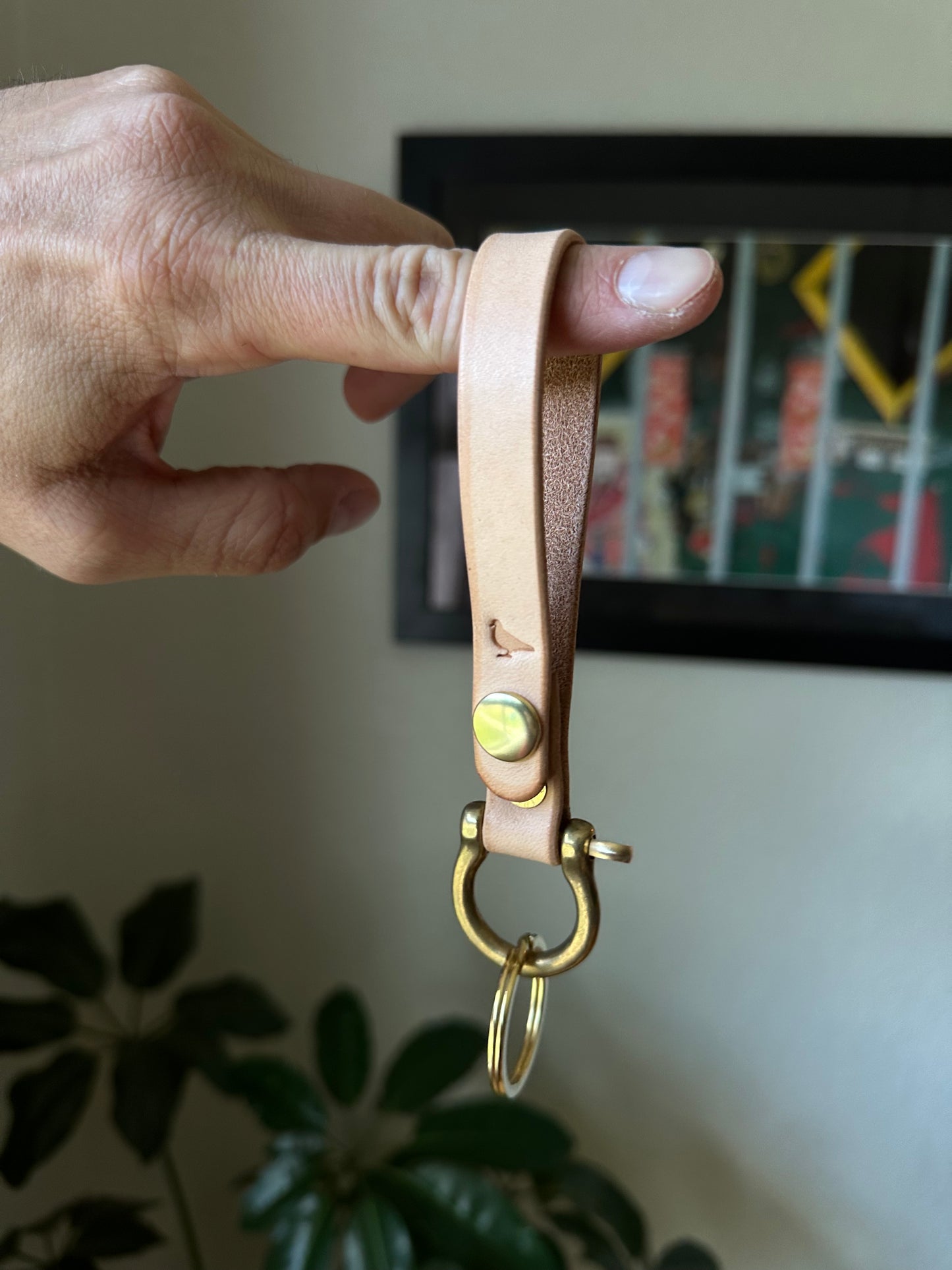 Japanese Brass Shackle Keychain