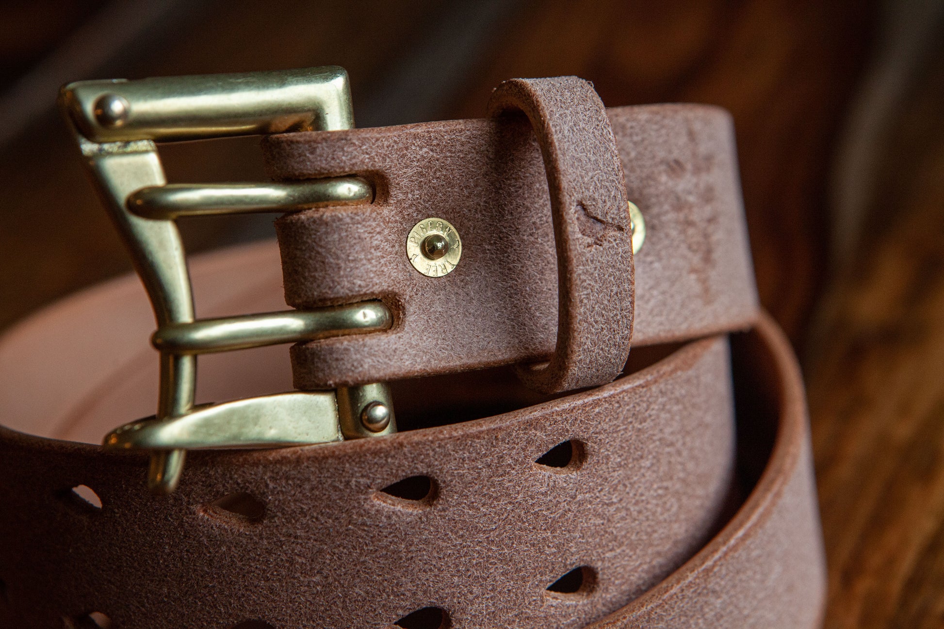 Hermann Oak Veg Tan Cowhide Leather Belt Blanks Without Snaps - 48-55