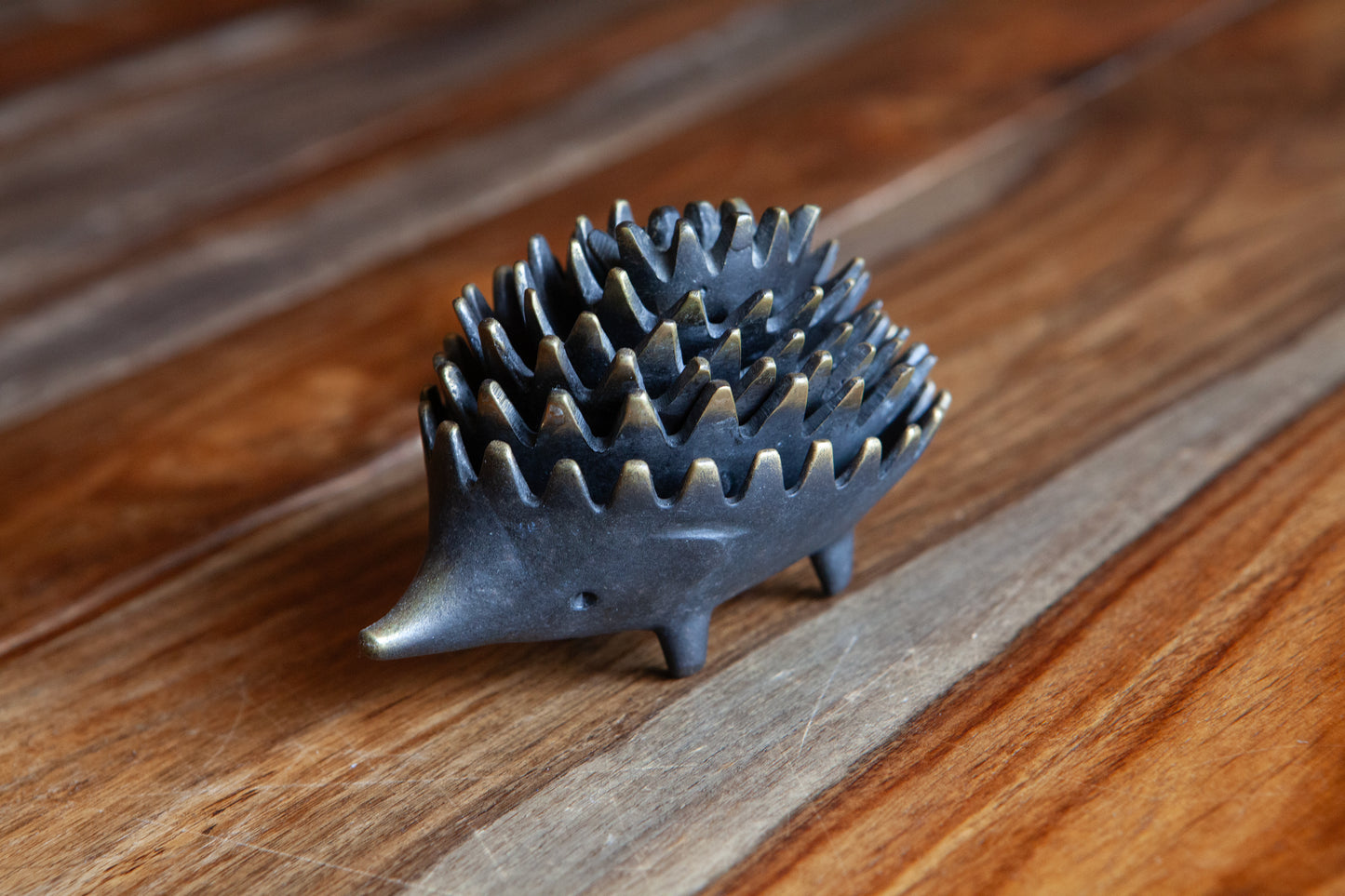 Walter Bosse Nesting Brass Hedgehog Ashtray