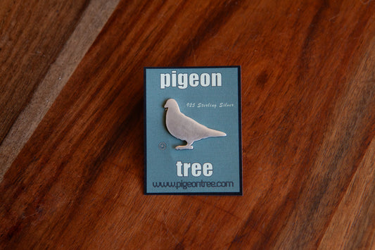 Limited Edition .925 Sterling Silver Pigeon Pin