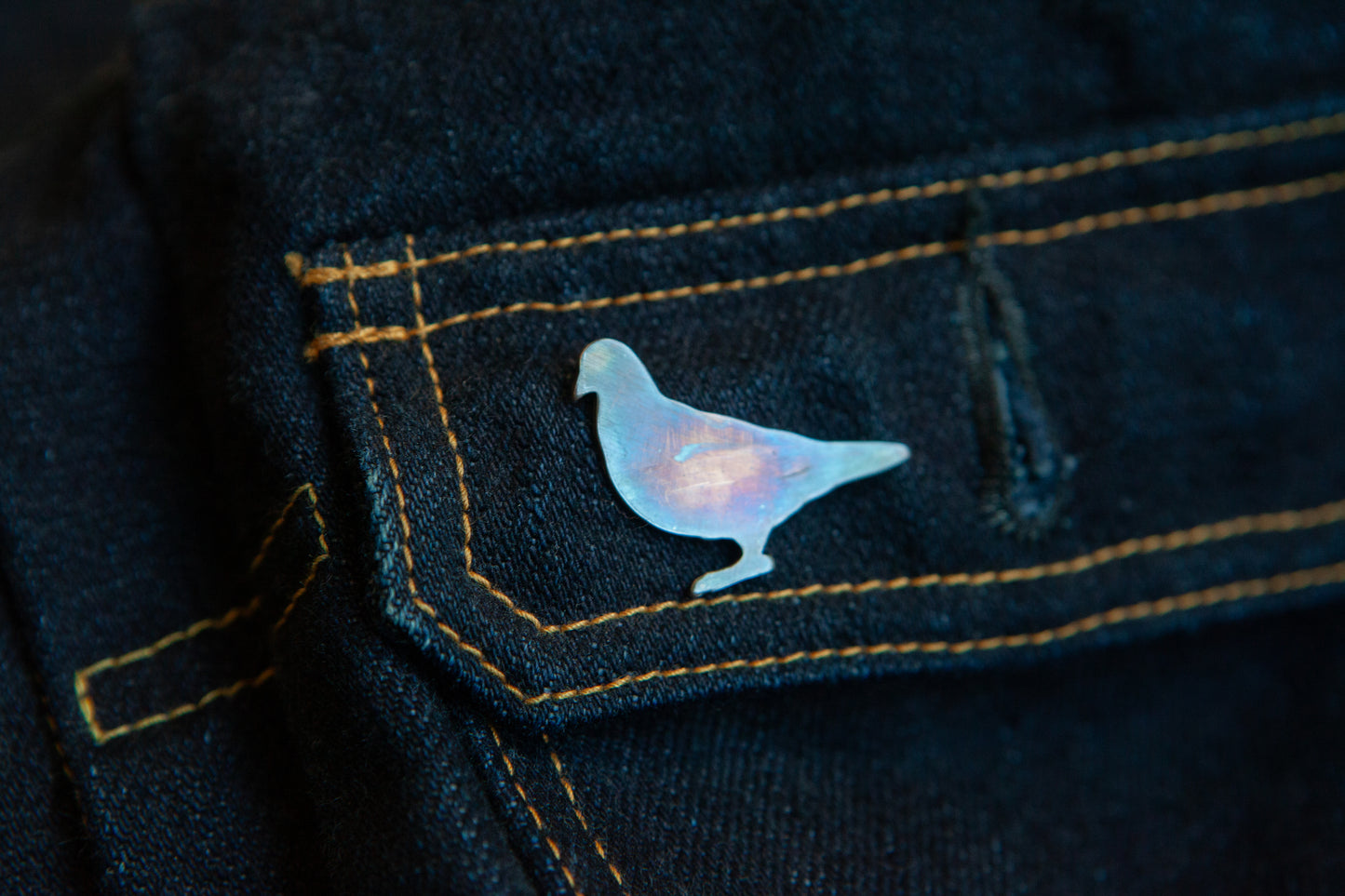 Limited Edition .925 Sterling Silver Pigeon Pin