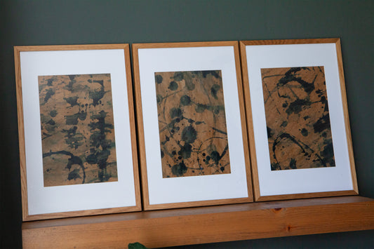 Pigeon Tree Dyeing Table Original Art- Numbered Series of 3 (2025)