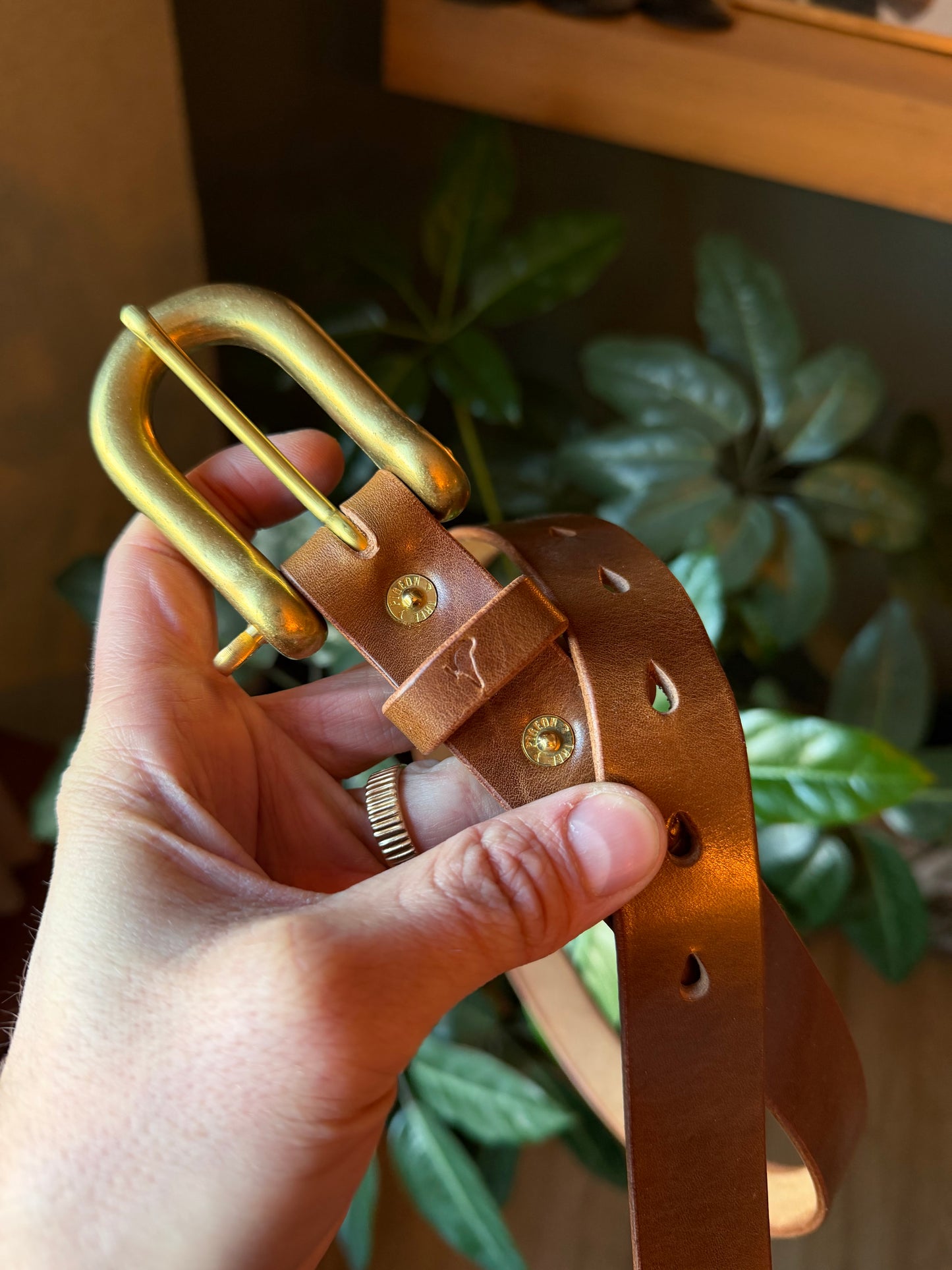 37" Prototype Japanese Brass Shackle Belt