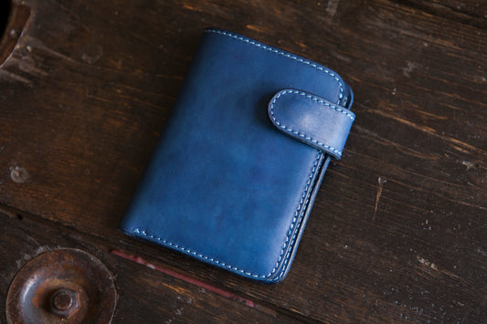 Solid Indigo Snap Wallet Version 3