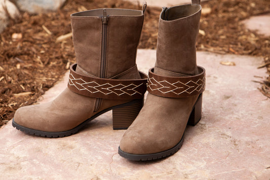 Trailhead - Handmade Premium Leather Boot Cuffs by Hoof & Heel