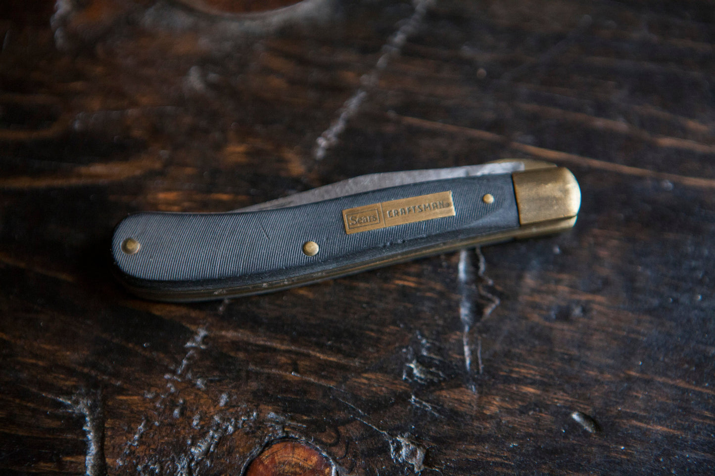 Craftsman 95074 LockBlade Trapper Pocket Knife Vintage Sears Craftsman Locking Pocket Knife Lock Blade Every Day Carry  Craftsman Knife
