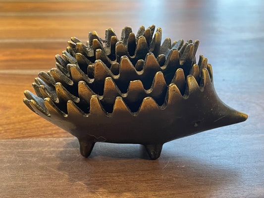 Walter Bosse Nesting Brass Hedgehog Ashtray #1